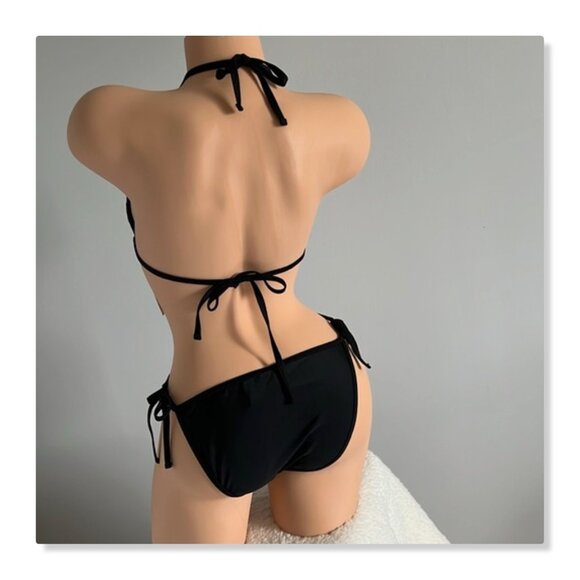 No Boundaries Sequin Mesh String Bikini Sz S NWT - Picture 7 of 14